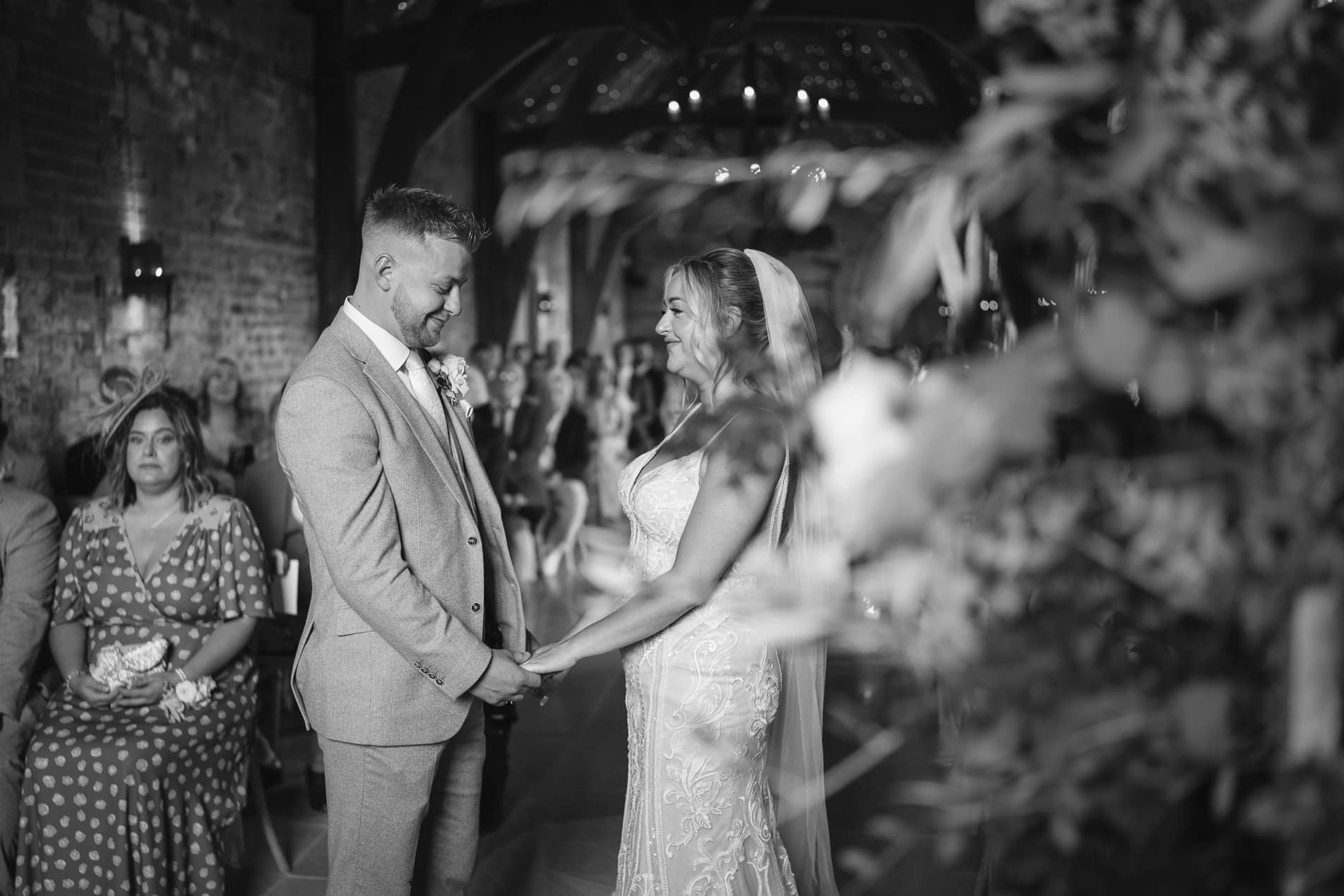 wedding ceremony at the Grangefields wedding venue